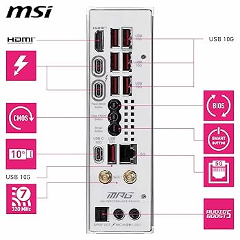 CPU Core Ultra 7 265K MSI MPG z890i TI WIFI MSI MPG Z890I Edge TI WiFi Gaming Motherboard (Support Core